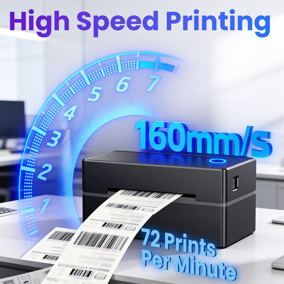 Thermal Printer 4x6 Black