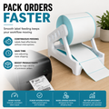 4×6 Thermal Label Roll Holder – White